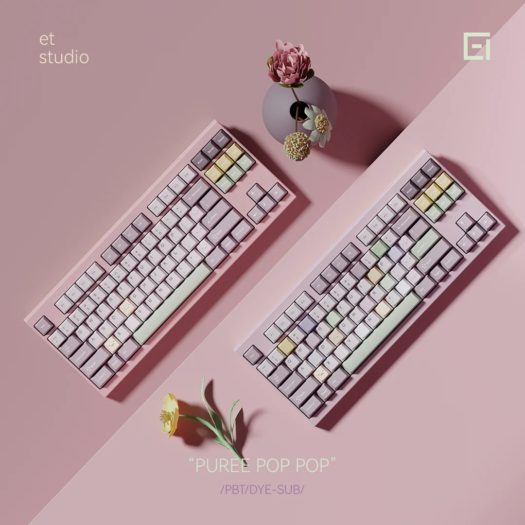 Chosfox & ET 171 teclas Taro pistacho Keycap PBT sublimación térmica perfil de cereza juego personalizado accesorios de teclado mecánico regalo - imagen 5