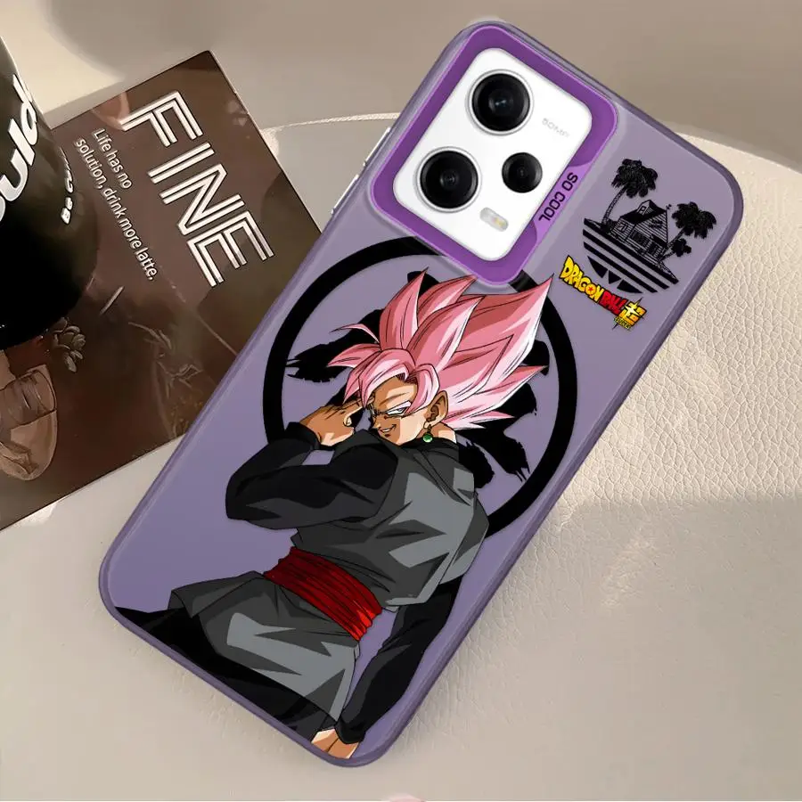 Funda con logotipo de Dragon Ball Black Goku para Xiaomi Redmi Note 14 Pro Plus 10Lite 9s 10s 12s 11s 13 12 11 funda trasera para teléfono - imagen 2