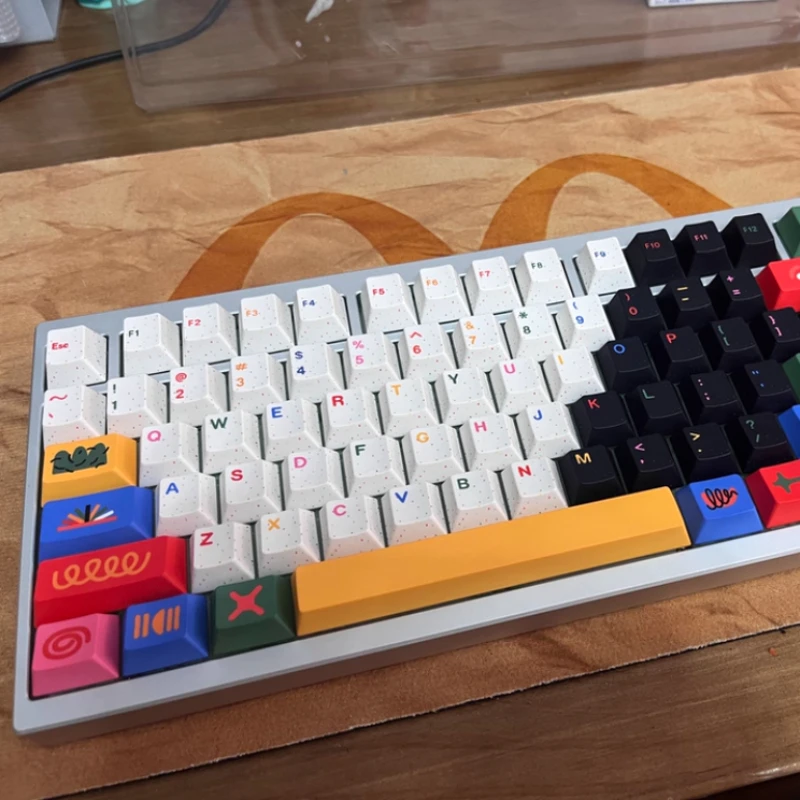 GMK CYL Motif Keycaps Cherry Profile PBT Diseño colorido personalizado Sentido para teclados mecánicos Accesorio de escritura duradero - imagen 3