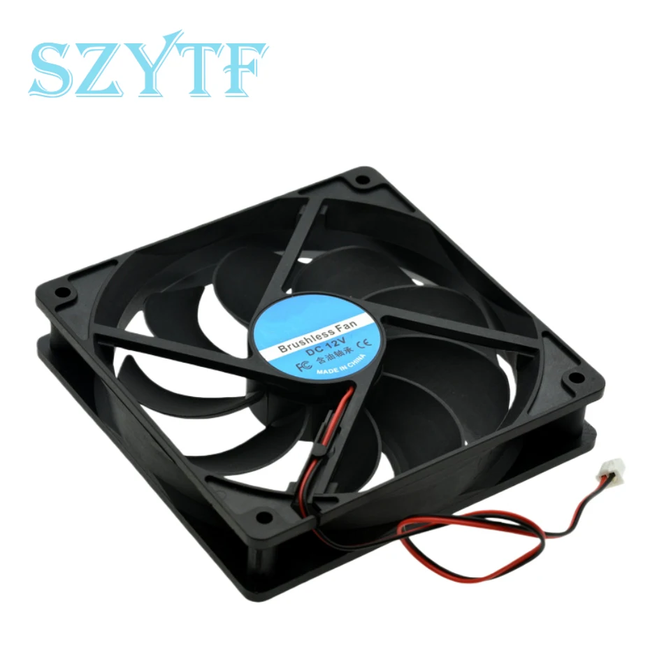 12025 120x120x25mm 12V ventilador CC sin escobillas de 2 cables, ventilador de refrigeración Axial para fuente de alimentación de servidor de caja de PC - imagen 3
