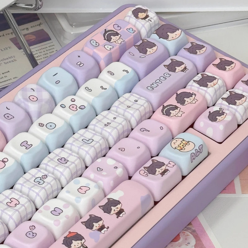 Love and Deepspace Rafayel teclas personalizadas PBT EOA/cereza perfil teclas lindo dibujos animados anime punto teclas artesanales para jugadores - imagen 2