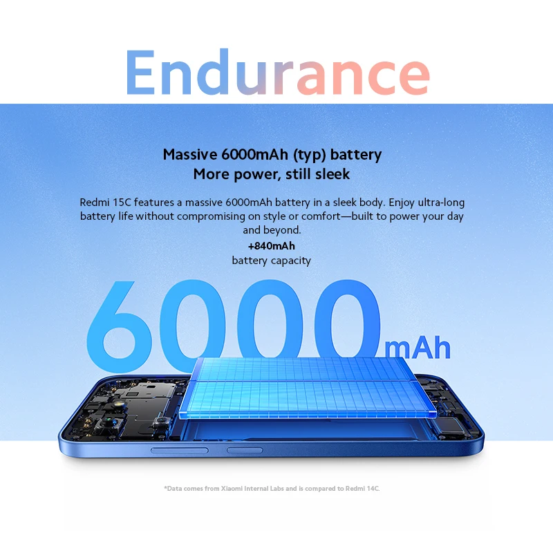 Versión Global Xiaomi Redmi 15C Smartphone 120Hz 6,9 "pantalla Dot Drop 50MP cámara principal 33W carga MediaTek Helio G81-Ultra - imagen 3