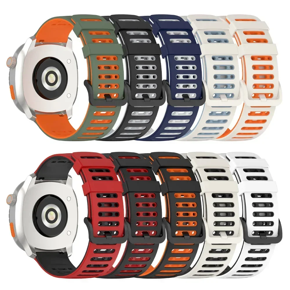 Correa deportiva de silicona de 22mm para Xiaomi Watch 2 Pro/Color 2, Correa suave para Mi Watch S4 S3 S2 S1 Active/Pro, pulsera de dos tonos - imagen 4