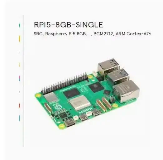RPI5-8GB-SINGLE SBC, Raspberry Pi5 8GB BCM2712