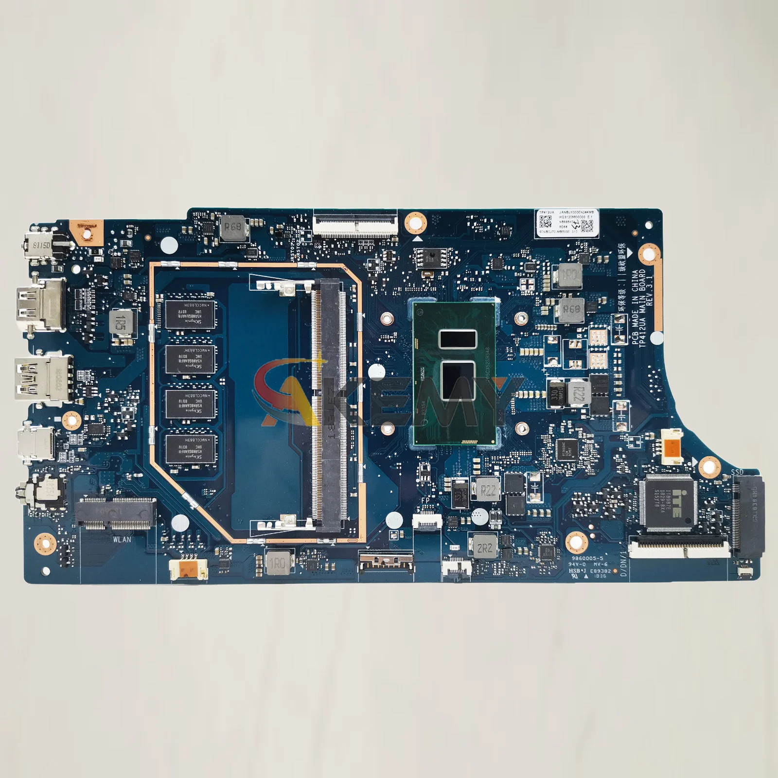 Placa base para ordenador portátil TP412UA para ASUS VivoBook Flip TP412U SF4100U TP412UA TP412UAF con CPU I3 I5 I7 100% pruebas OK stk - imagen 3