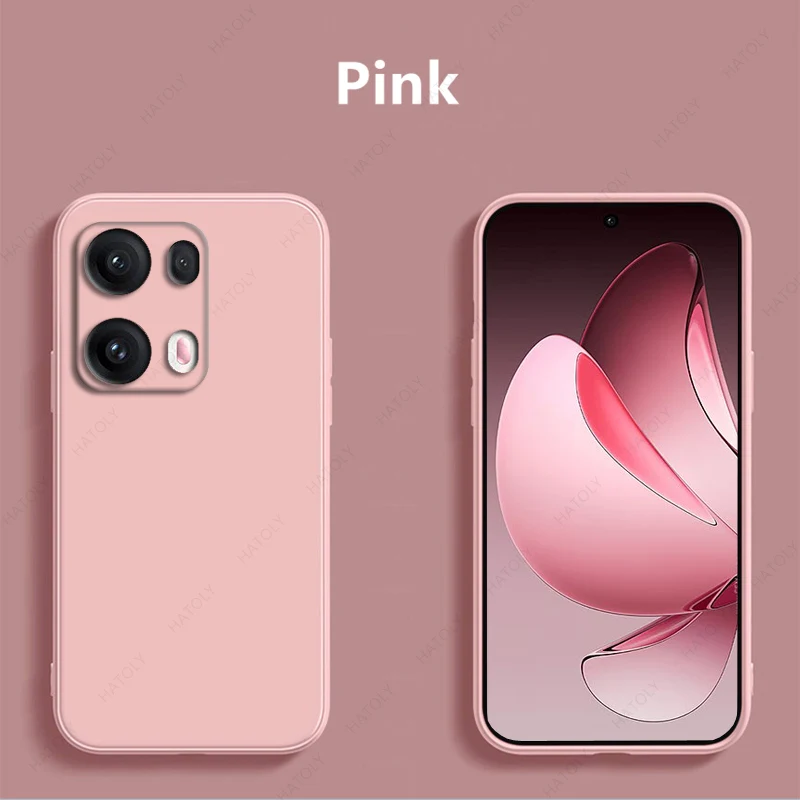 Funda de teléfono de silicona líquida Original para Oppo Reno13 5G, Funda a prueba de golpes чехол, Funda trasera para Oppo Reno13 Pro 5G - imagen 4