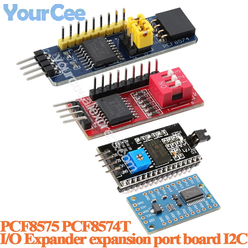2 uds/1 ud PCF8574 PCF8574T microcontrolador E/S expansor módulo de placa de expansión IIC I2C placa adaptadora IIC/I2C 2,5 V-6V PCF8575