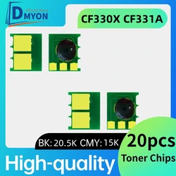 Chip cartucho tóner HP LaserJet M651 compatible
