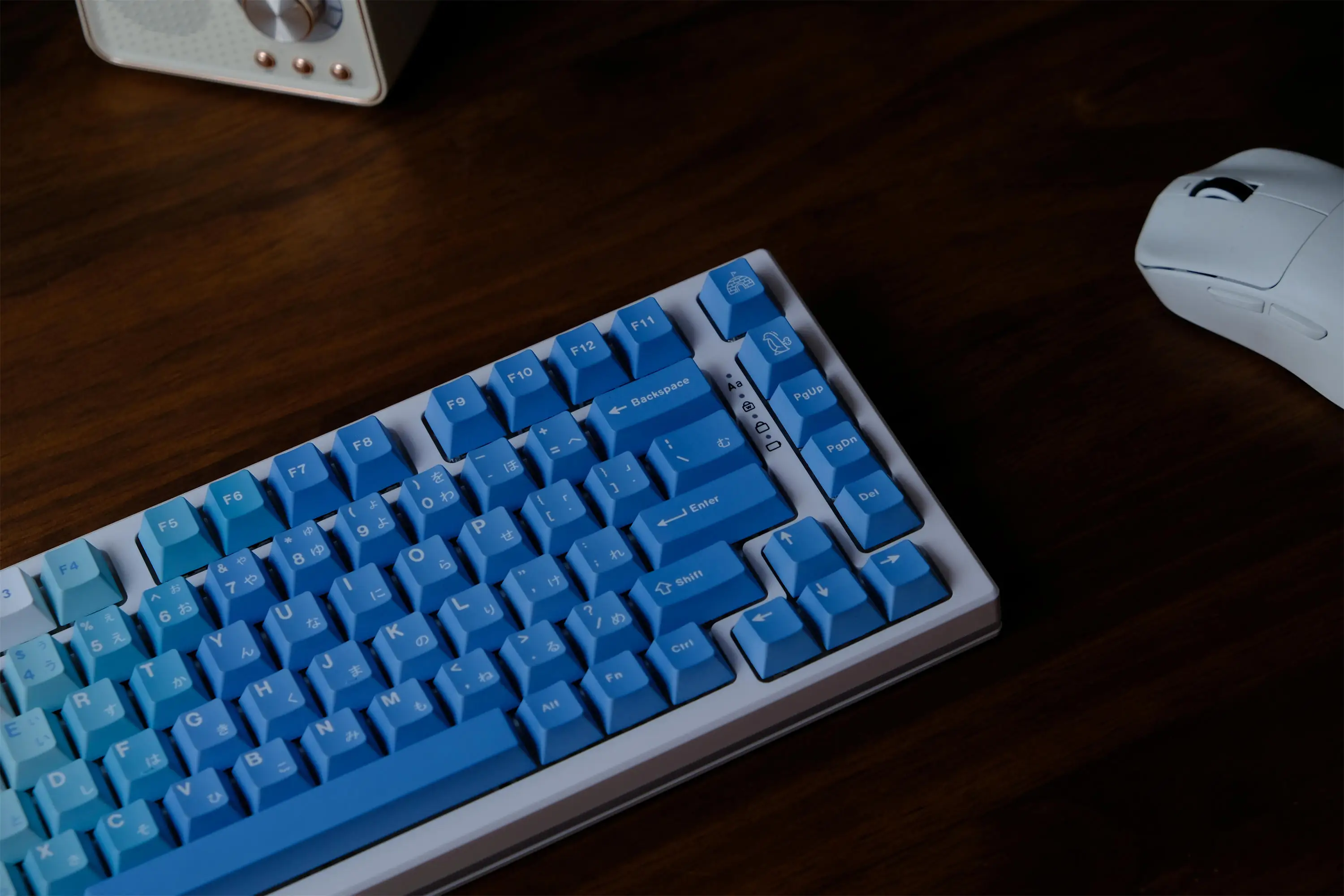 GMK Yeti-teclas con gradiente, 129 teclas, Material PBT, perfil de cereza para teclado mecánico Cherry MX Switch 61/64/68/75/84/87/98/104 - imagen 2