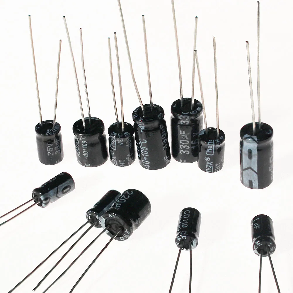 Kit de condensadores electrolíticos de aluminio, 120 Uds., 16V, 25V, 50V, 12 valores, 1uF ~ 470uF para paquete de componentes de condensadores electrónicos DIY - imagen 4