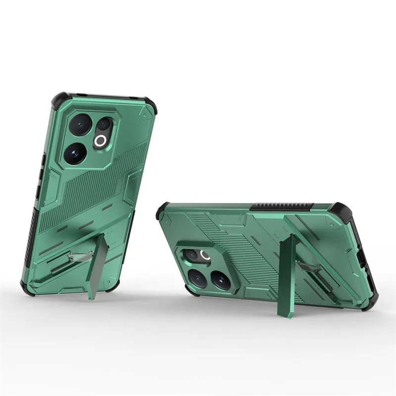 Para ViVo V60 Funda ViVo V60 T4 Pro Funda estilo Punk soporte protector de parachoques duradero Fundas protectoras traseras para teléfono en ViVo T4 Pro Funda - imagen 5