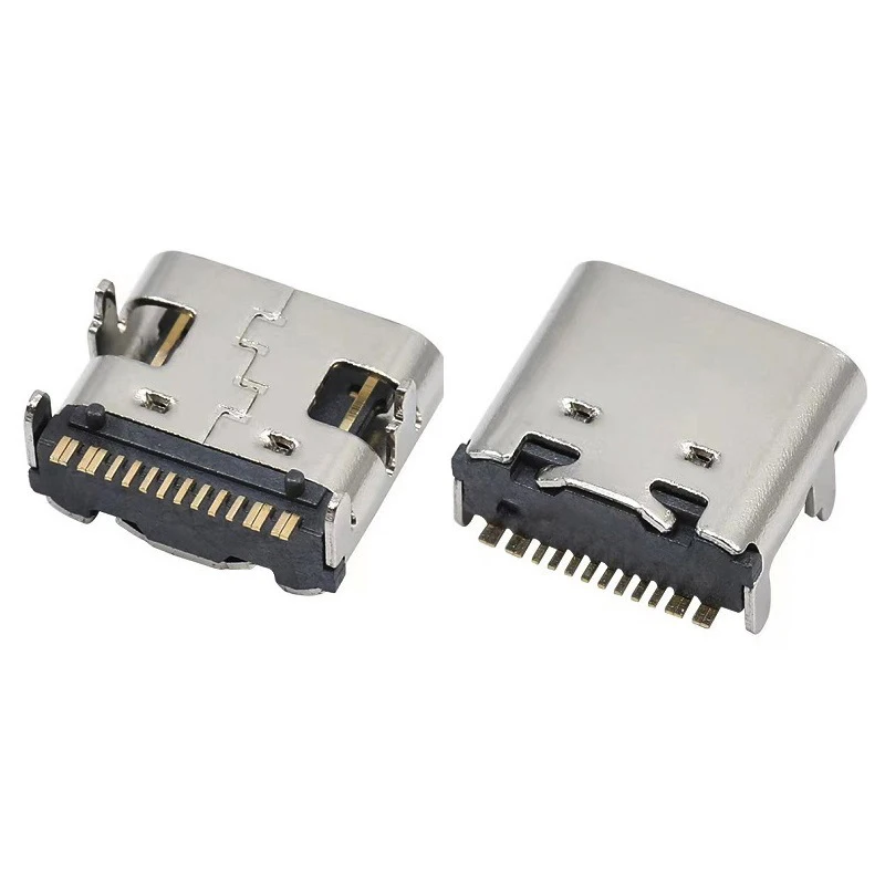 1/5/10 Uds. Conector de enchufe SMT de 16 pines Micro USB tipo C 3,1 colocación hembra SMD DIP para diseño de PCB DIY carga de alta corriente - imagen 4