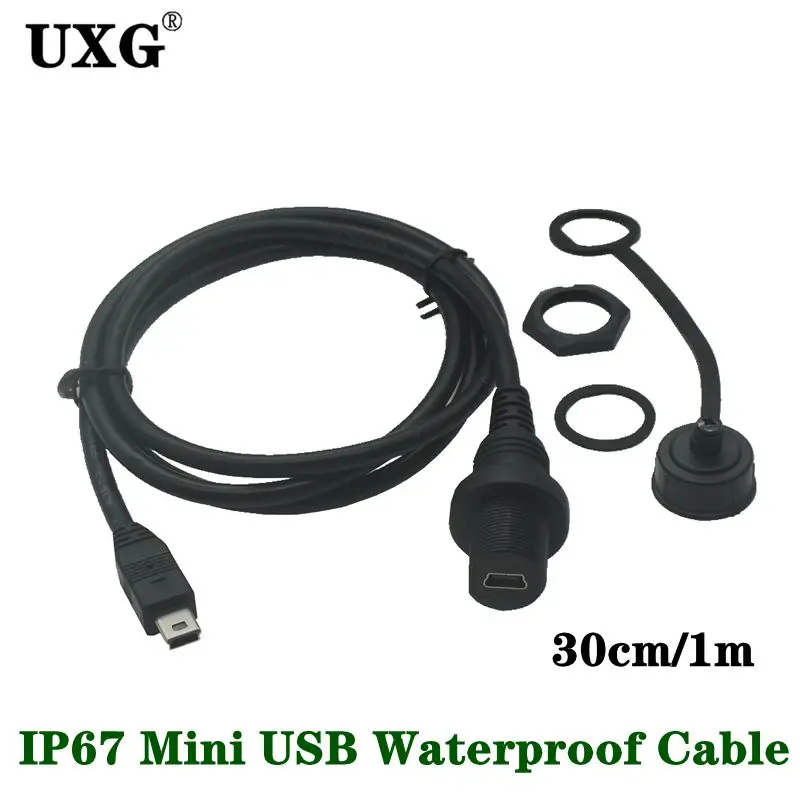Mini conector de montaje en panel USB 2.0 impermeable