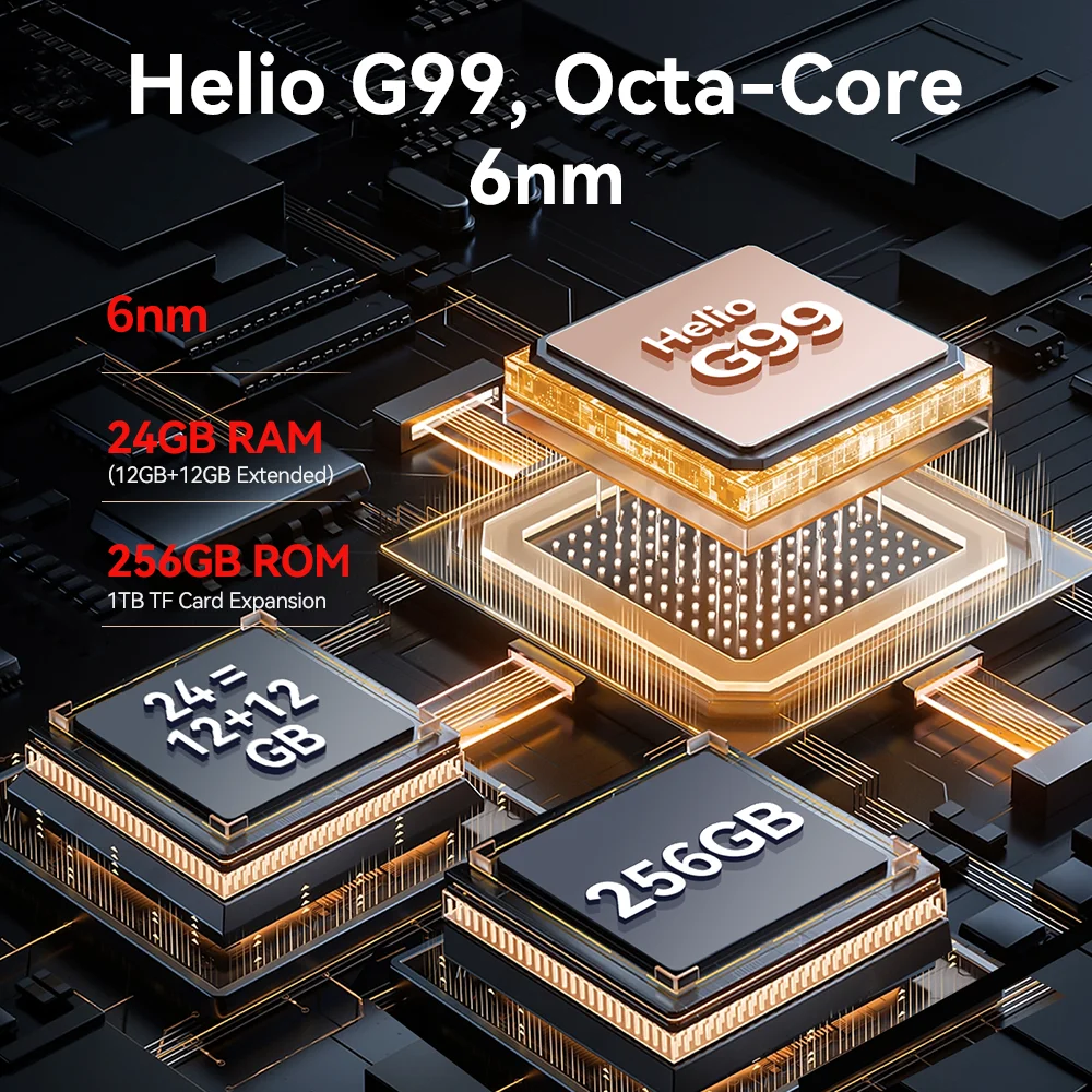 Cubot King Kong AX, Smartphone Android ultradelgado y resistente, Helio G99, 24 GB RAM, 256 GB ROM, pantalla de 120 Hz, 100 MP, NFC, doble pantalla - imagen 4