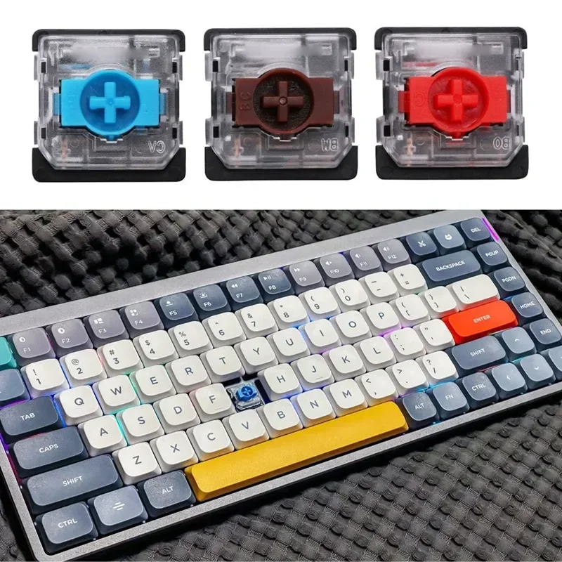 Gateron-interruptor KS-33 de bajo perfil 2,0, 3 pines, azul, rojo, marrón, RGB, personalizado, bricolaje, Teclado mecánico de intercambio en caliente, Air60, Air75, K1, K3, K7 - imagen 5