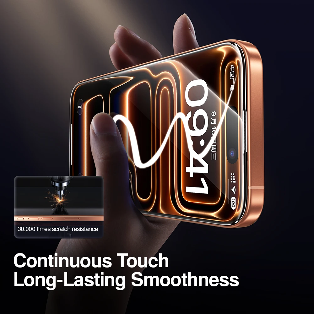 SmartDevil Protector de pantalla de esquina de cabina sin polvo para iPhone 17 Pro Max Película de vidrio templado a prueba de polvo para iPhone Air 17 16 Pro - imagen 3