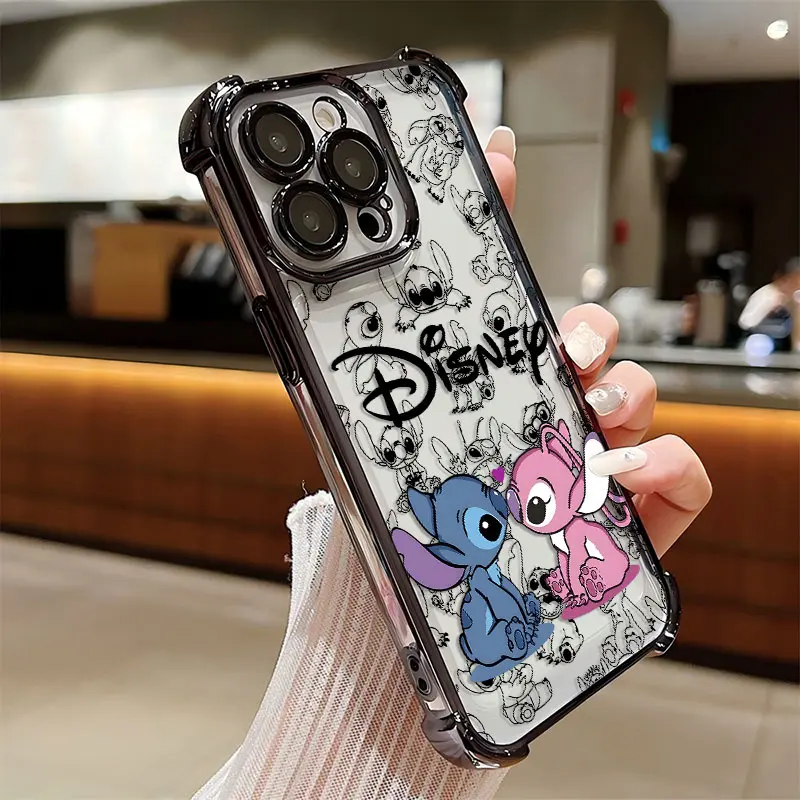Funda con revestimiento de punto fresco de dibujos animados para Samsung S25 S24 S23 S22 S21 S20 FE Note20 Plus Ultra 4G 5G funda trasera de Airbag anticaída - imagen 4
