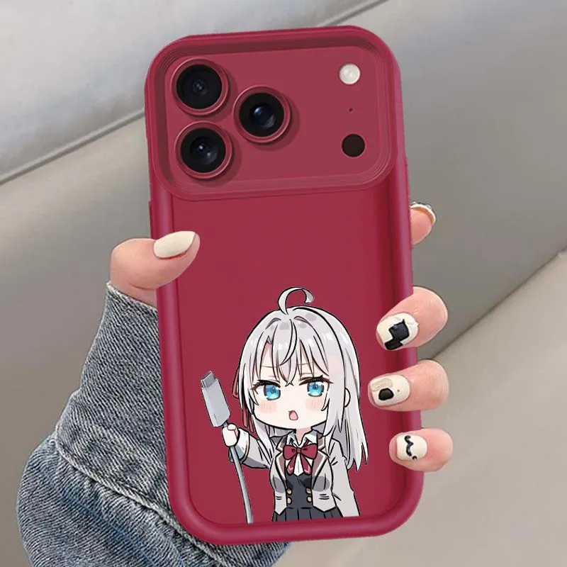 Cute Alya Kujou Anime For Apple iPhone 17 Air 16 16E15 14 13 12 11 X XR Pro Max Eye Ladder Phone Case Cover - imagen 5