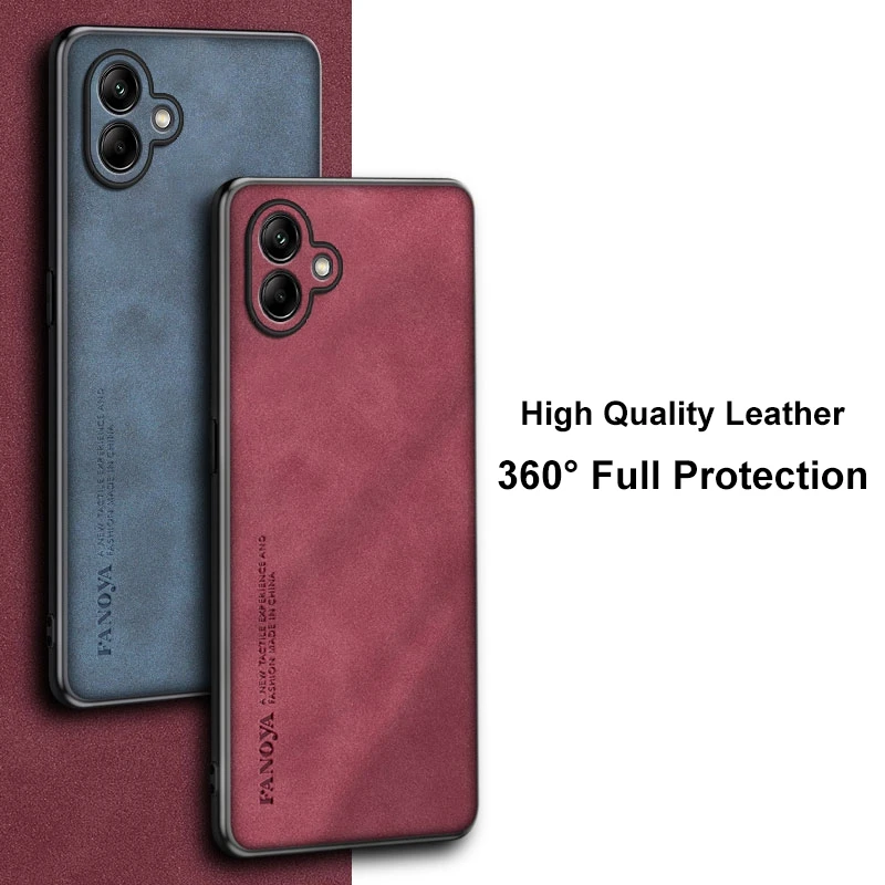 Para Samsung A06 5G funda de lujo de cuero PU funda de teléfono para Samsung Galaxy A06 4G contraportada de silicona a prueba de golpes protección completa - imagen 4