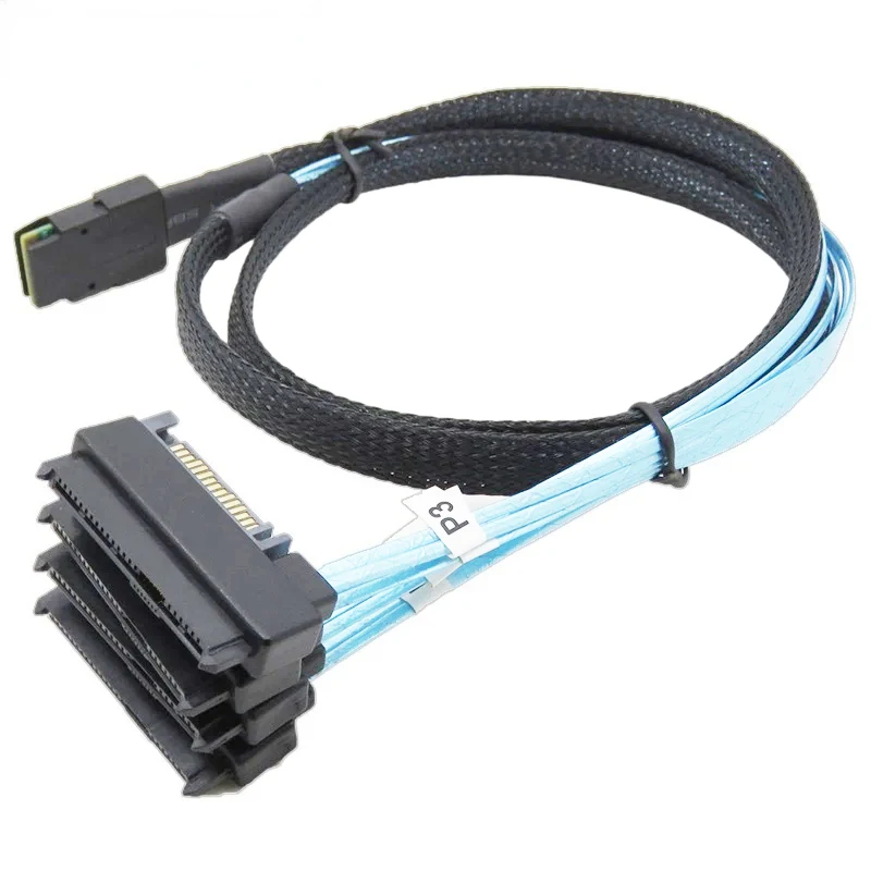Mini Cable SAS interno de 36 Pines, SFF-8087 SFF-8482 a 4, con conector de alimentación de 15 Pines, controlador Raid, Host a disco duro Target SATA - imagen 3