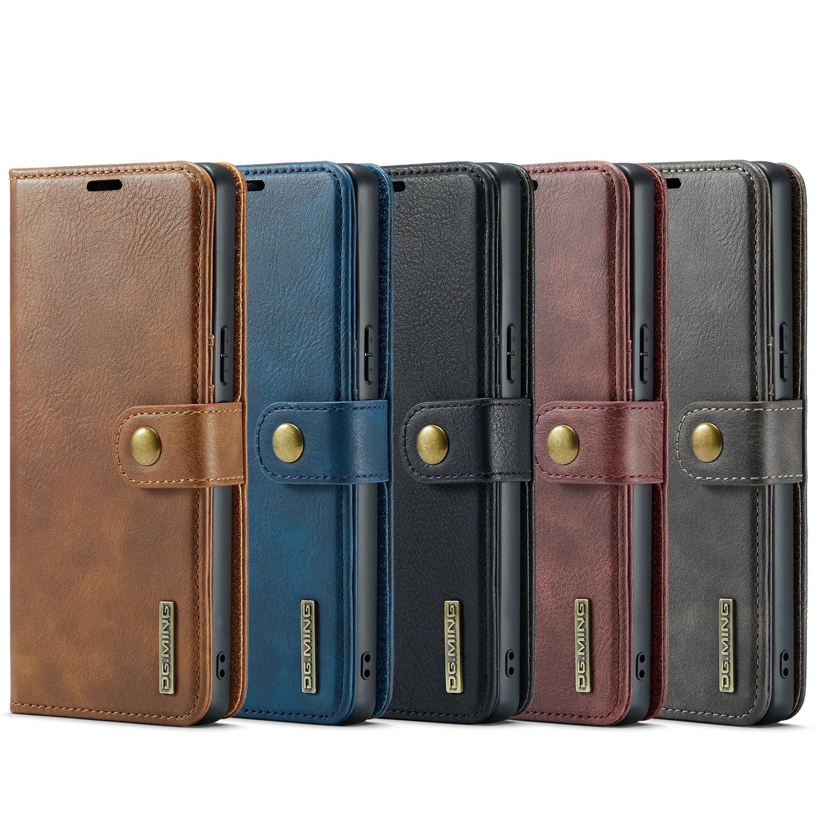 Funda magnética de cuero 2 en 1 para Sony Xperia 1V Xperia10V, billetera desmontable, monedero, bolsa de bolsillo, cubierta de negocios Retro - imagen 3