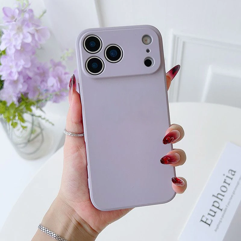 Funda de teléfono de silicona suave cuadrada a la moda para iPhone 17 Pro Max 16 15 14 Plus 13 mini 17 Air 16e cubierta integrada a prueba de golpes - imagen 5