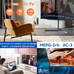 U3mini Receptor TDT DVB-T2 Full HD 1080p H.265