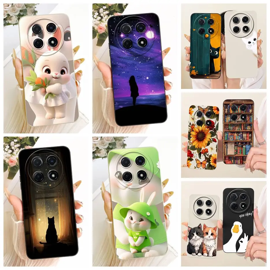 Para Huawei Nova 12i funda Nova13i CTR-L91 lindo conejo cubierta de dibujos animados suave TPU funda de teléfono para Huawei Nova 13i Nova12i Fundas parachoques