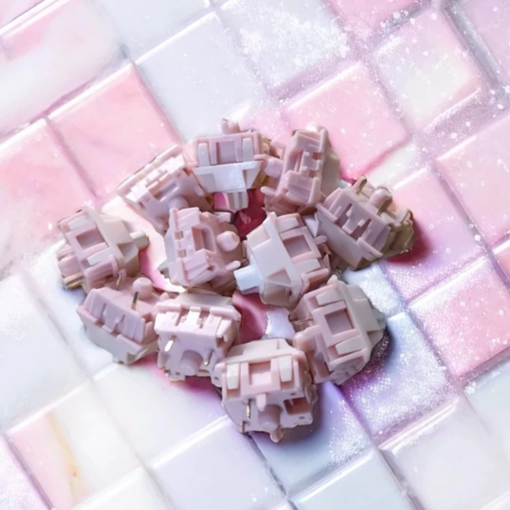 FEKER-interruptor de búsqueda de flores, interruptor lineal de 5 pines, 40G, POK, accesorios de teclado mecánico personalizados, eje mecánico de juego y oficina - imagen 3