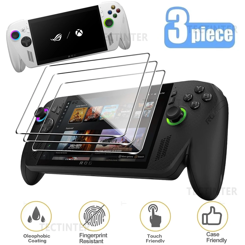 Película de vidrio templado para Asus ROG Xbox Ally/X, Protector de pantalla para consola de juegos portátil, antiarañazos, accesorios para ROG Ally