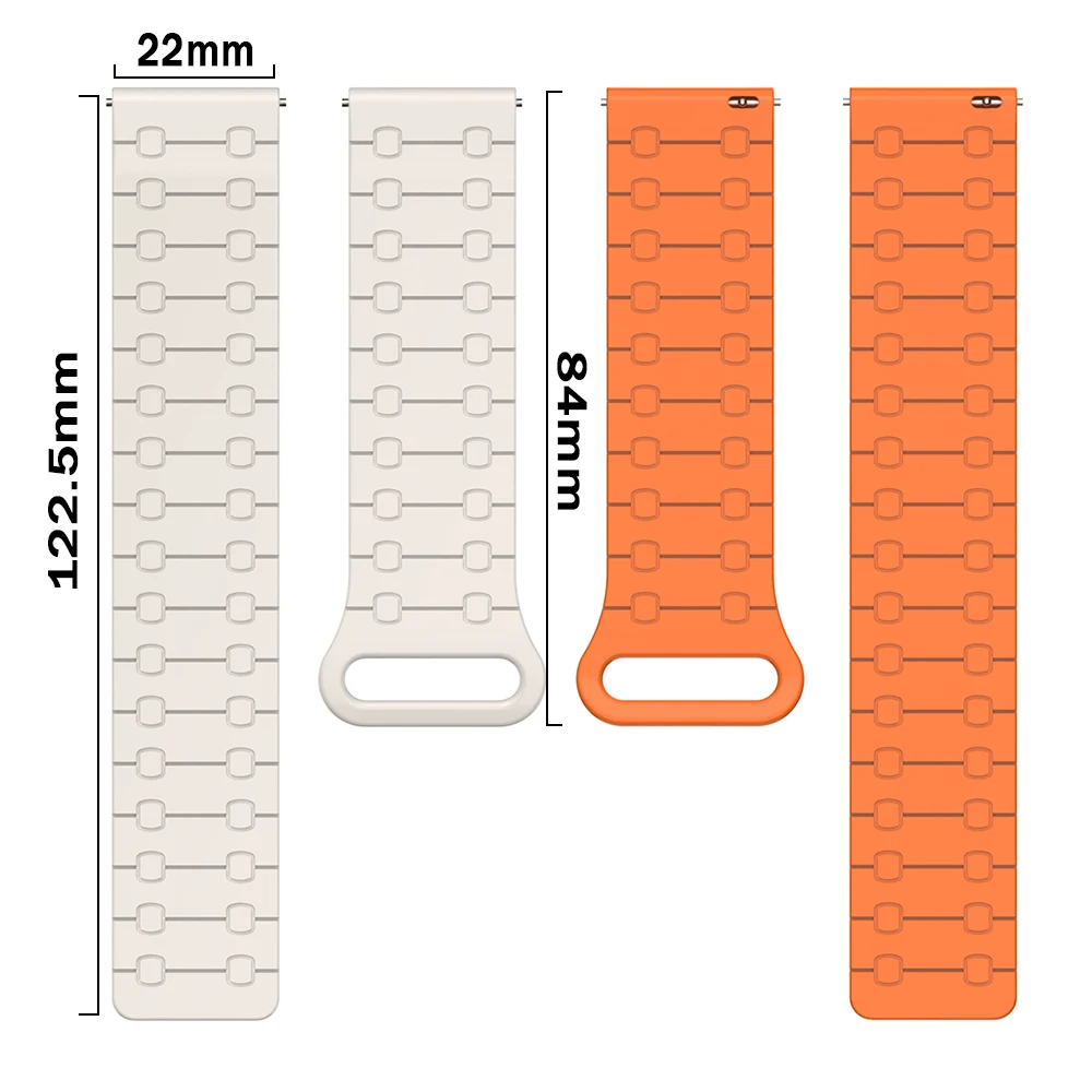 Correa deportiva suave de 22mm para Realme Watch 3/2/S Pro, pulsera magnética de silicona para Realme Watch S 2 3, accesorios de repuesto para reloj - imagen 3