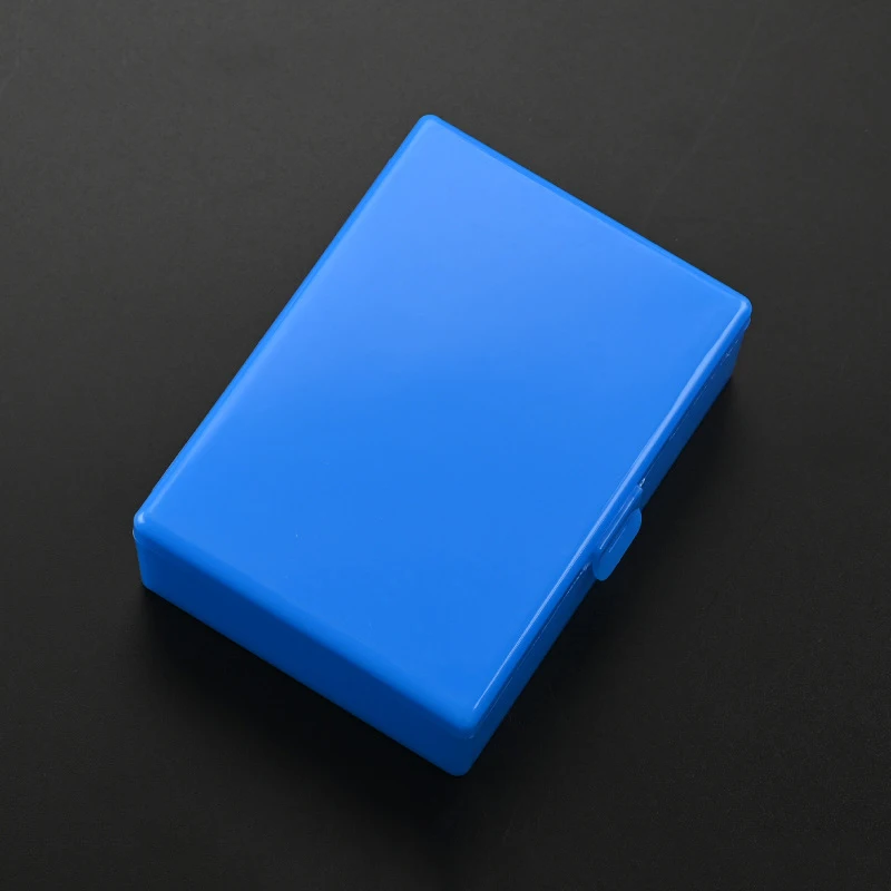 Cajas de plástico semitransparentes de colores, contenedor para tarjetas fotográficas, estuche de almacenamiento, organizador de fotos, caja de clasificación, papelería - imagen 4