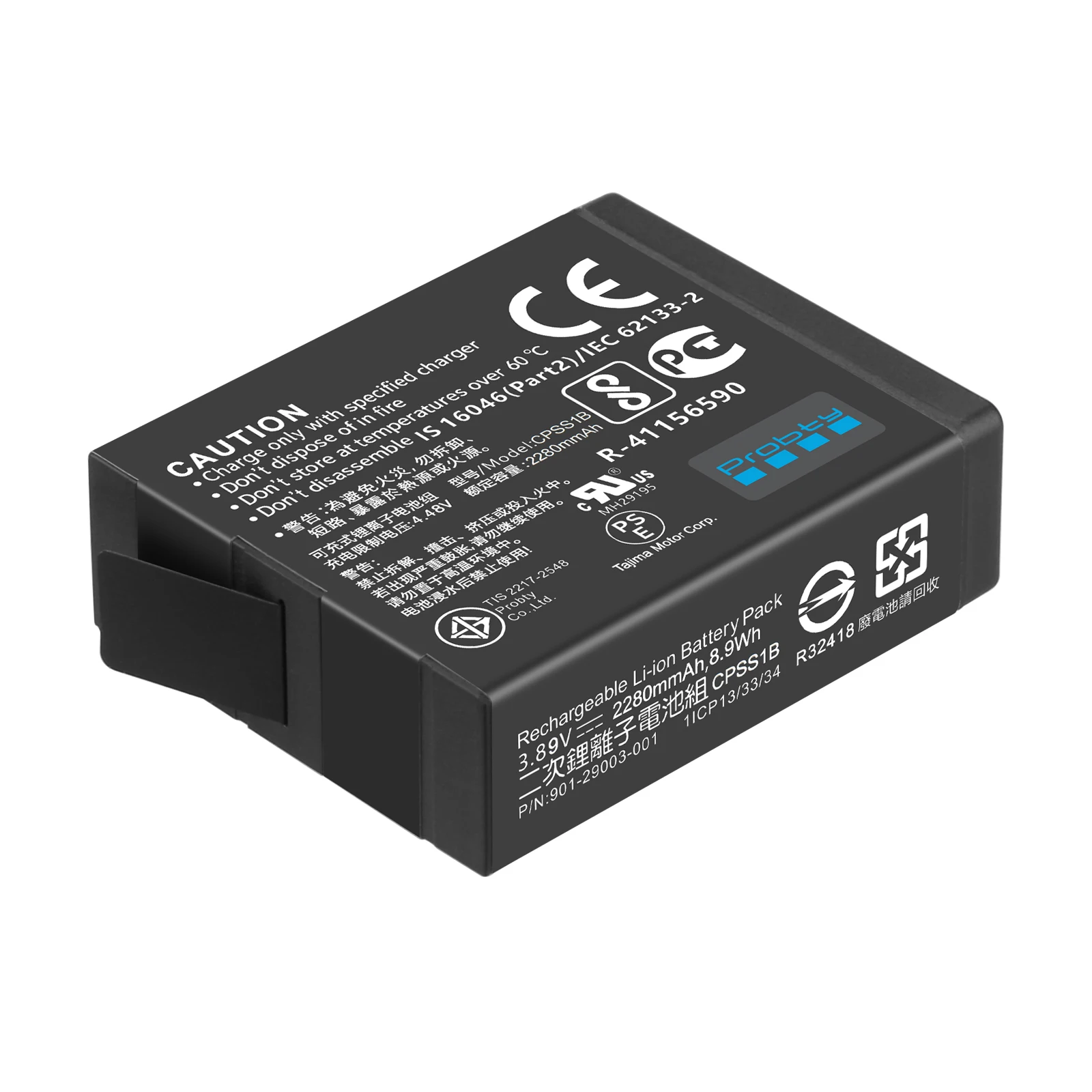 Batería Endurence de 2280mAh para GoPro Hero 13, batería de baja temperatura, 3 ranuras, caja de cargador de almacenamiento de tarjeta TF para Gopro 13 - imagen 3