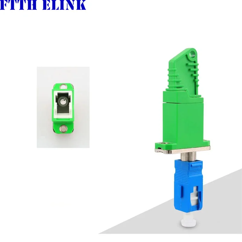 Adaptador de fibra óptica E2000/APC-SC 2 uds FM hembra-macho junta de conversión acoplador de fibra óptica de alta calidad envío gratis FTTH ELINK