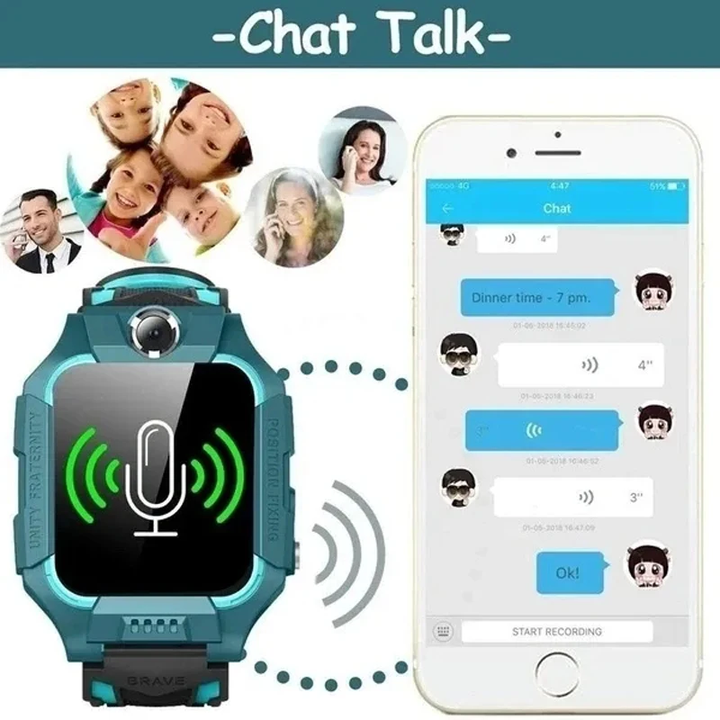 Reloj inteligente para niños, reloj inteligente resistente al agua para niños y niñas, reloj de pulsera Digital conectado, reloj electrónico, banda de mano para niños - imagen 3