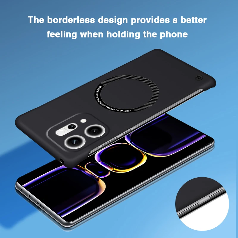 Funda de teléfono magnética sin marco para OPPO Reno14 Reno 14 Pro 14Pro 5G protección de cámara ultrafina respetuosa con la piel cubierta trasera dura de PC - imagen 4