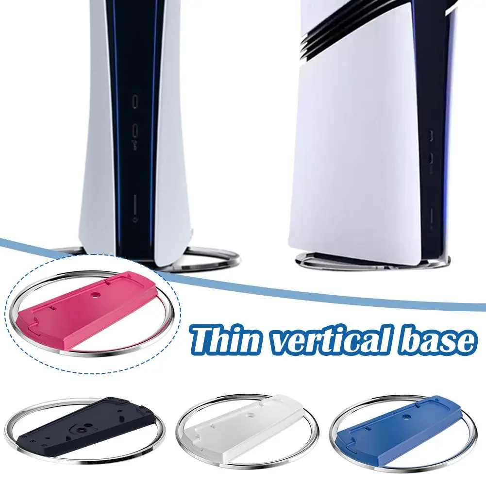 Soporte Verical para PS5 Pro, versión ligera, Base de disipación de calor Vertical de Metal para accesorio de consola de juegos PS5 Pro - imagen 3