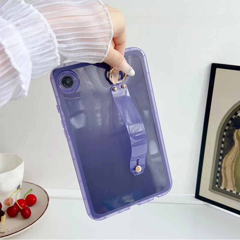 Funda para Samsung Galaxy Tab S10 lite S11 S9 FE 10,9 S6 10,4 funda para tableta samsung galaxy Tab A9 + plus 11 s7 s8 11 8,7 A8 10,5 A7 soporte para correa de mano funda - imagen 5