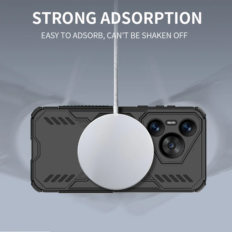 Funda de carga inalámbrica con anillo magnético para Huawei Pura 70, funda de silicona anticaída para PC, funda protectora para Huawei Pura 70 - imagen 5