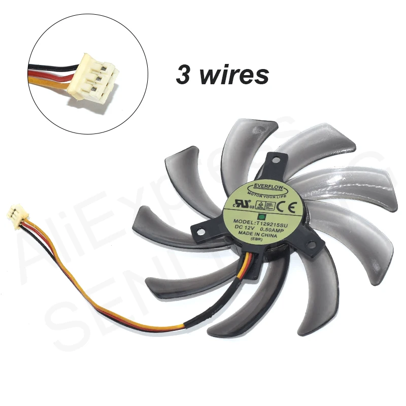 Refrigerador para EVERFLOW, ventilador de refrigeración para T129215SM, T129215SU, DC12V, 0.25A, 0.5A, nuevo - imagen 5