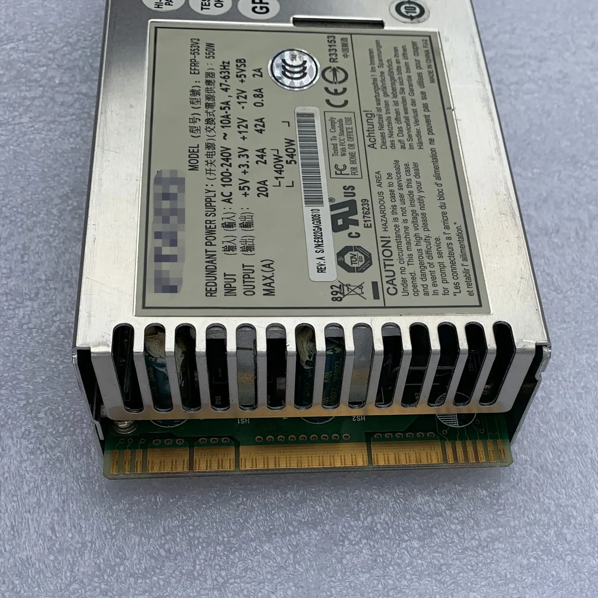 EFRP-553V3 para servidor ETASIS Módulo de fuente de alimentación redundante intercambiable en caliente de 550 W - imagen 5