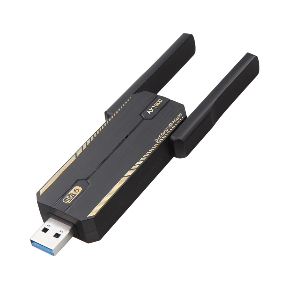 Adaptador USB WiFi 6 USB 3,0 AX1800, Dongle receptor USB de doble banda 2,4G/5Ghz, tarjeta de red Wifi inalámbrica para PC, portátil, Win 10/11 - imagen 3