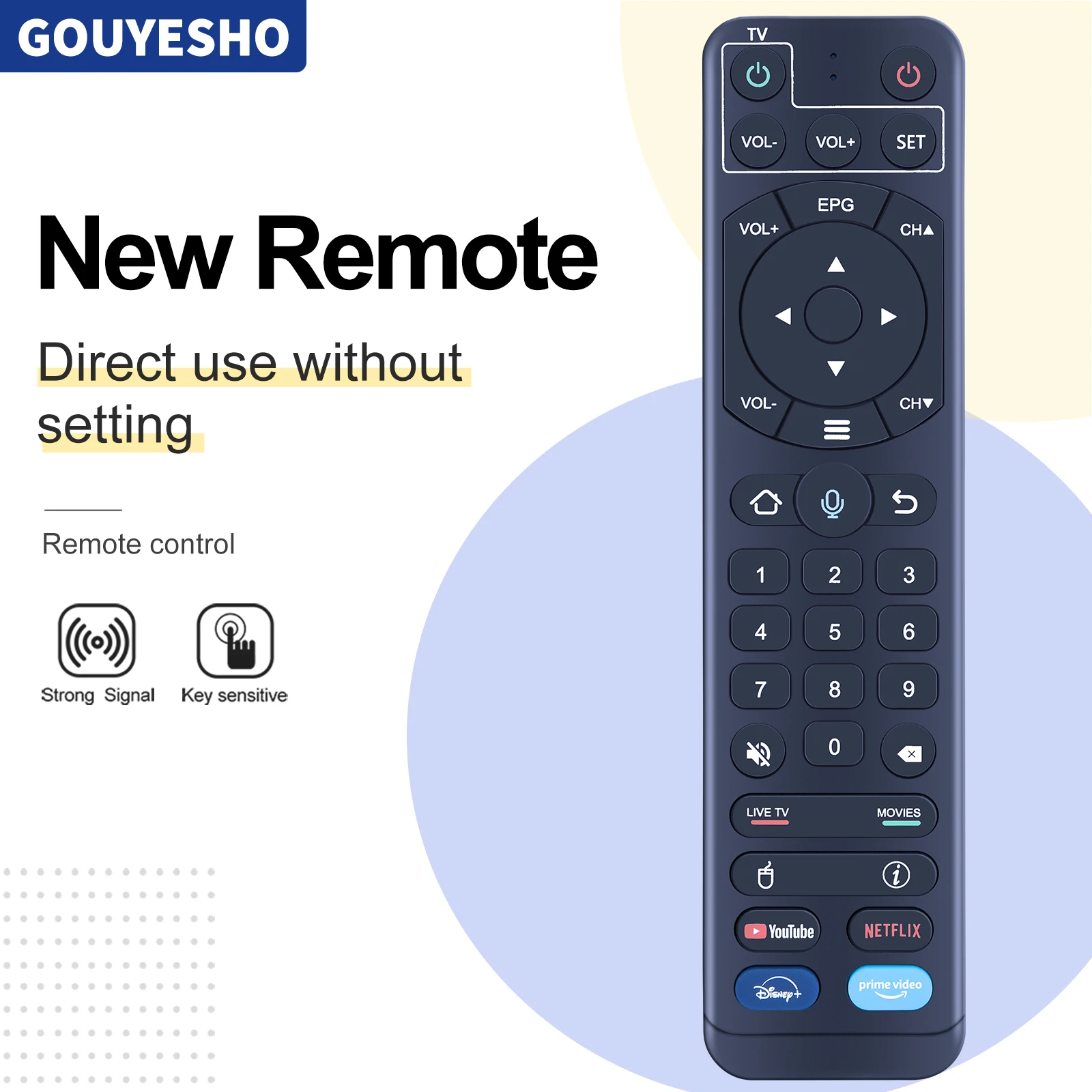 Para vSeeBox V2 Pro Bluetooth y Control de voz Control remoto de repuesto