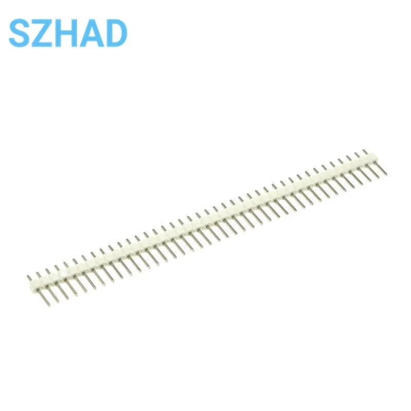 Lote de 10 unidades de 40 Pines, 1x40 colores, macho de una sola fila de 2,54 MM, Conector de cabezal de Pin rompible, Pin de tira para Kit de bricolaje - imagen 4