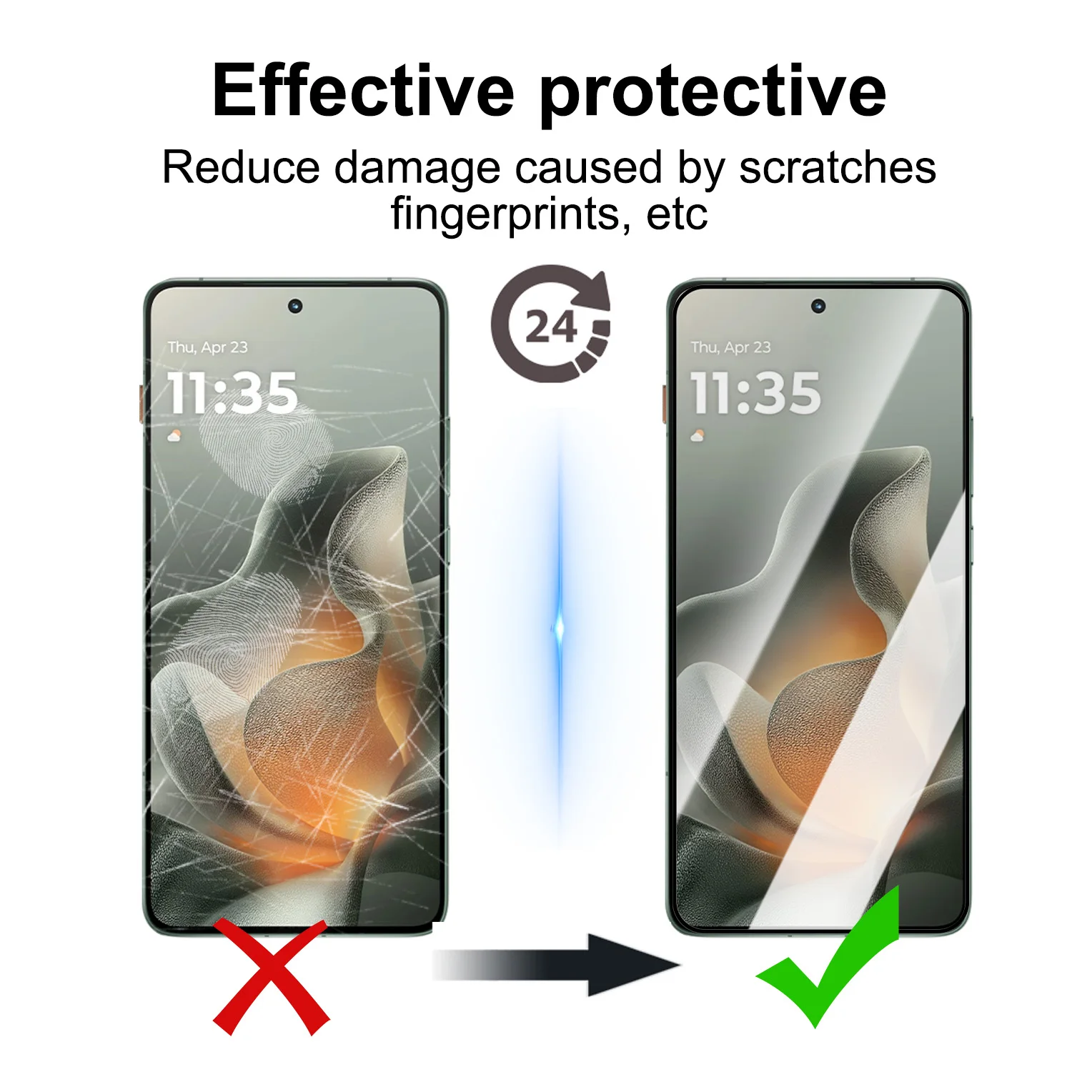 Vidrio templado curvo completo para Lenovo Moto X70 Air 5G HD protectores de pantalla transparentes películas para Lenovo Moto X70Air Accesorios - imagen 3