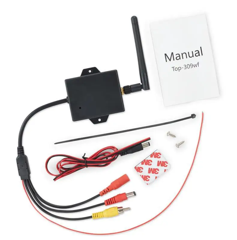 Módulo transmisor inalámbrico WiFi para coche, cámara de respaldo, vídeo AV, Kits de visión trasera, negro - imagen 5