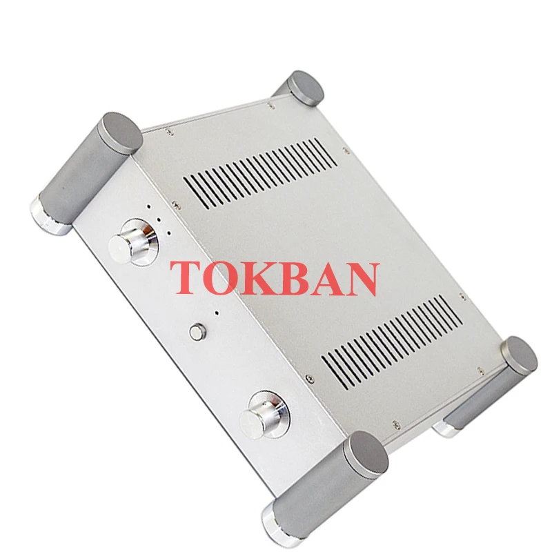 Tokban-carcasa de aluminio para amplificador de tubo de vacío, carcasa de aluminio para chasis, preamplificador HIFI, decodificador DAC, WA127, 355x115x315mm - imagen 5