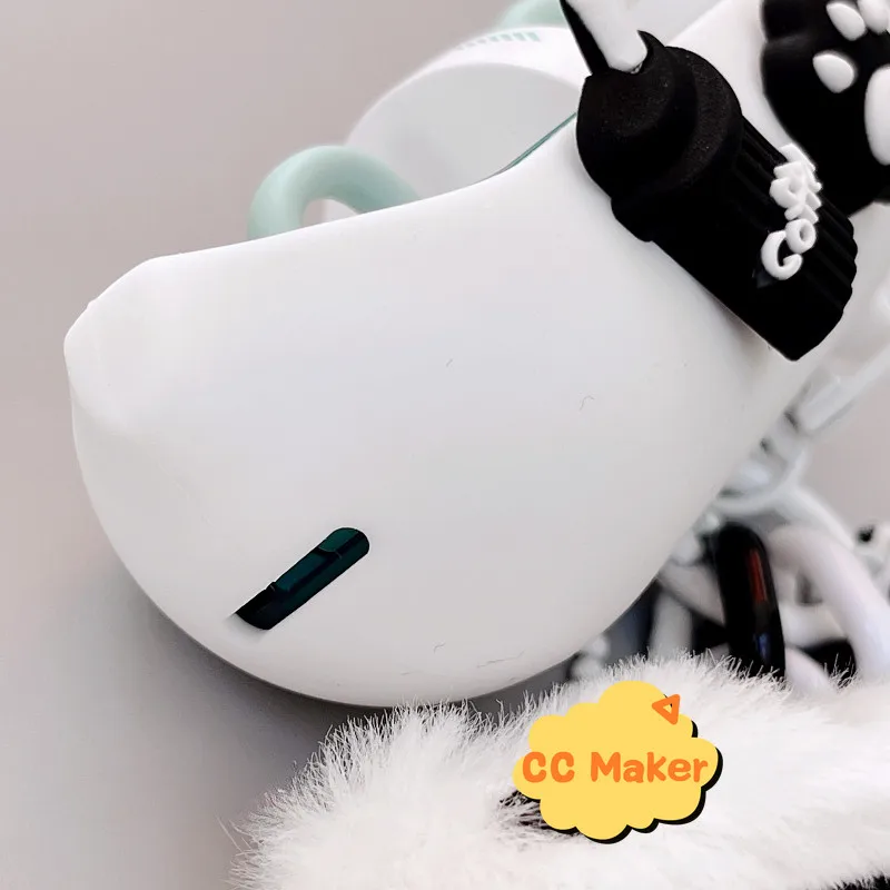 Funda para pastillas MoonDrop, bonito llavero con pulsera de oso, colgante con cordón de dibujos animados, funda protectora suave de silicona MoonDrop PILL - imagen 5