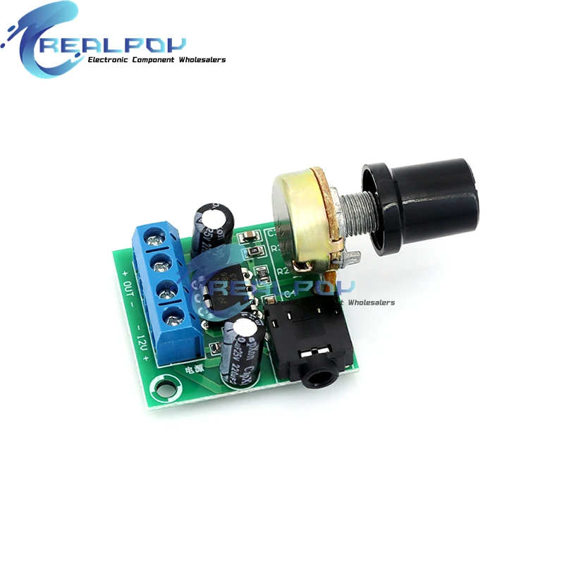 DC 3V-12V LM386 Mono Mini placa amplificadora de potencia YX1667 Placa amplificadora de potencia de Audio volumen ajustable Mini módulo amplificador de potencia - imagen 3