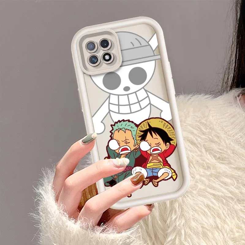 Monkey Luffy para OPPO A96 A58 A74 A78 A72 A53 A54S A94 A54 A16 A52 A57 A98 A76 funda de teléfono con escalera ocular - imagen 2